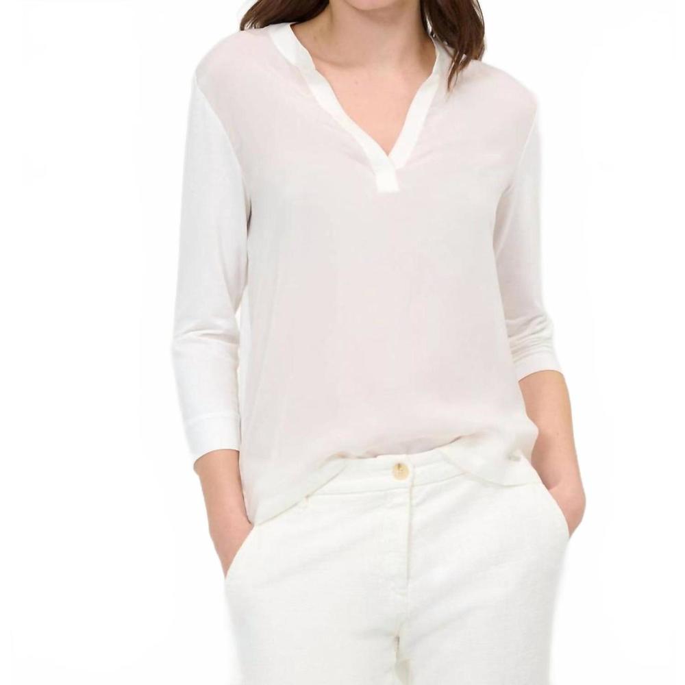 NEW BRAX clarrisa top in off white